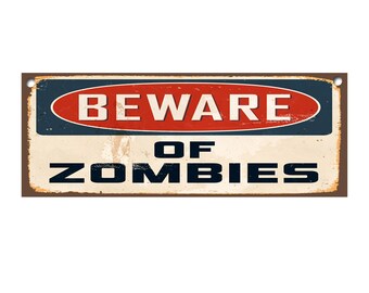 NEW Danger Zombie Area Enter At Your Own Risk Fridge Magnet