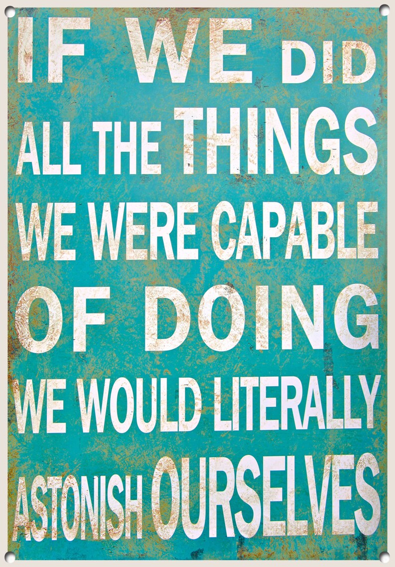 Inspirational Metal Signs for Home Motivational Sign Quote Etsy