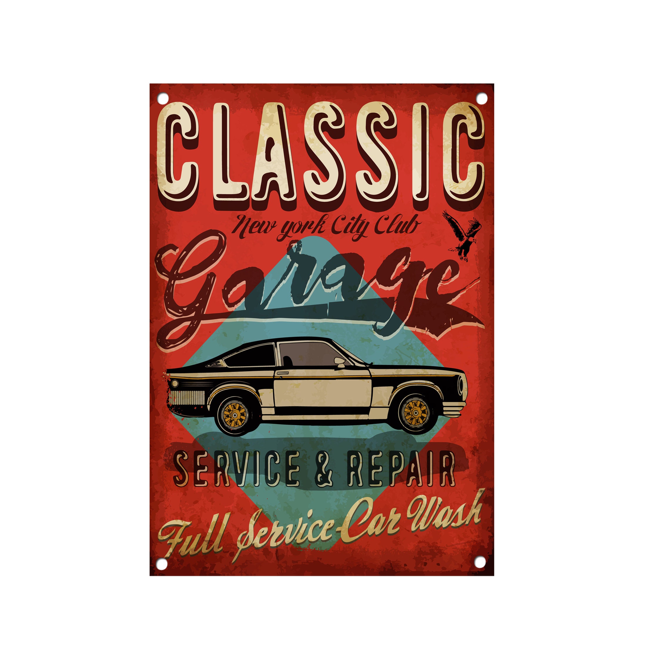 Classic Garage Metal Sign Garage Sign Decor Garage Etsy