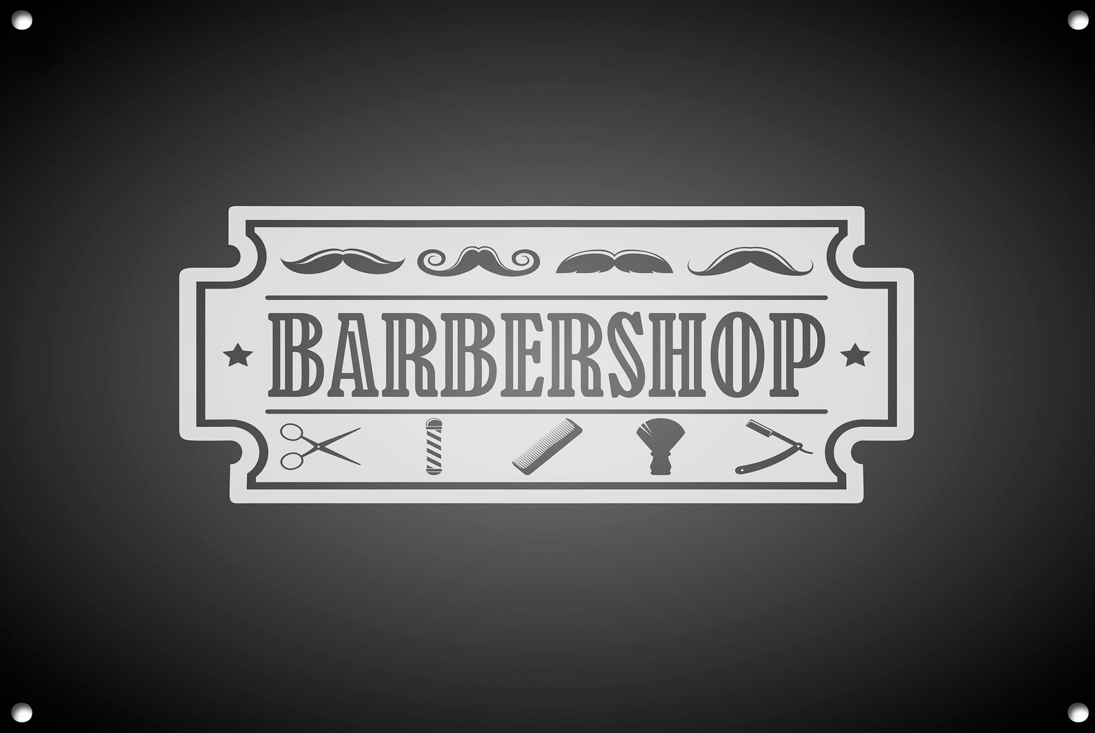 Barber Shop Metal Sign Barbers Decor Barbers Signs Barber Etsy