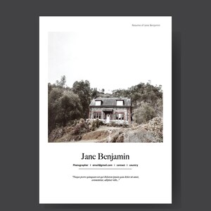 Clean 3 Pages Resume Template | CV template | Instant Digital Download | Photographer Resume