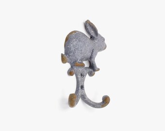 Vintage Bunny Rabbit Ears Hare Coat Hook Hooks Wall Mounted Door Hook Hanger for