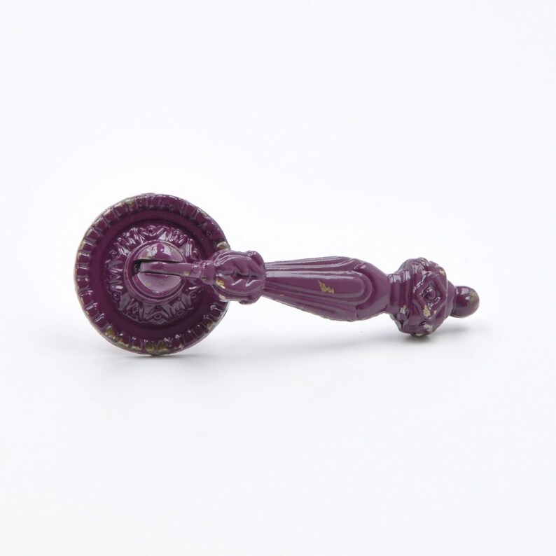 Classic Purple Vintage Swing Pull Knob Handle for Cupboards Etsy