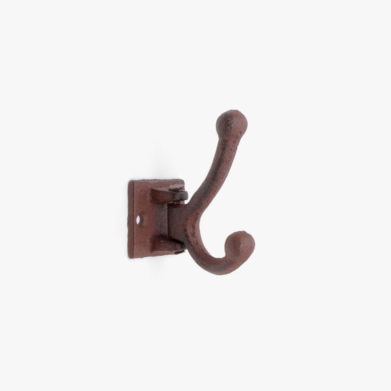Rustic Brown Pivoting Swing Coat Hook Hooks Wall Mounted Door Etsy