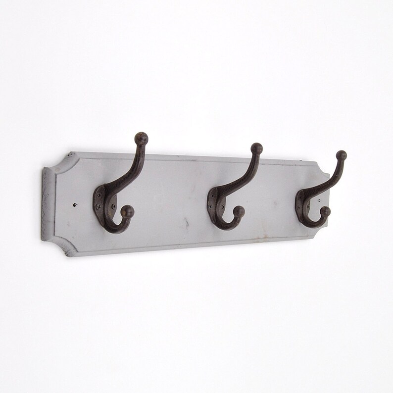 Home Storage 3 Metal Coat Hooks Wall Mounted Coat Rack Hat Clothes