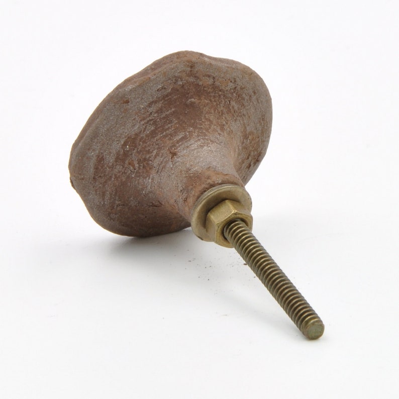 Handle Drawers Pull Furniture Kitchens Doors Cabinets Plus Fitting Hardware Brown Retro Metal Stamp Knob For Cupboards