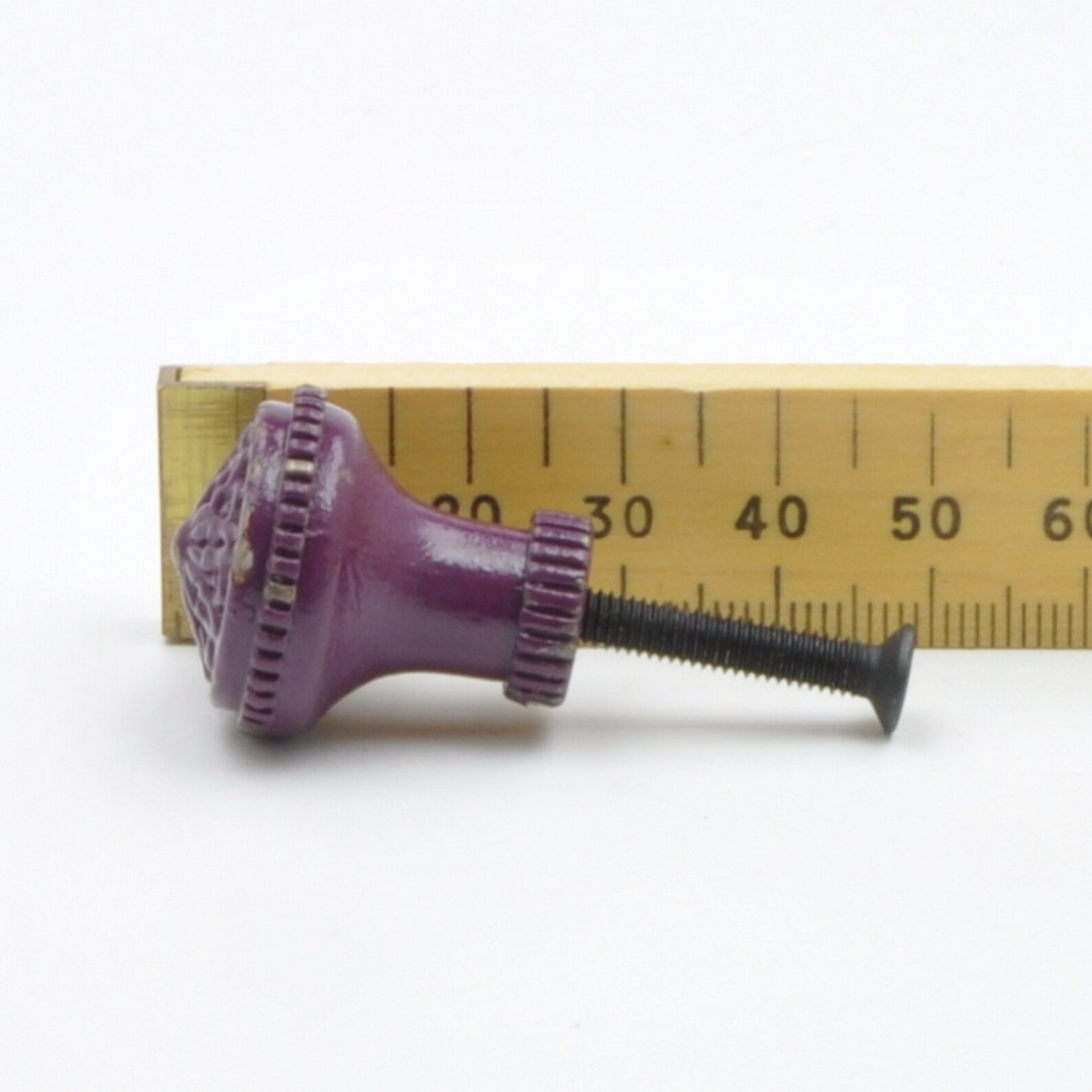 Dark Purple Small Painted Metal Knob Pull Handle for Etsy UK