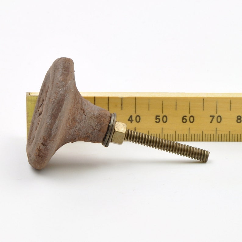 Handle Drawers Pull Furniture Kitchens Doors Cabinets Plus Fitting Hardware Brown Retro Metal Stamp Knob For Cupboards