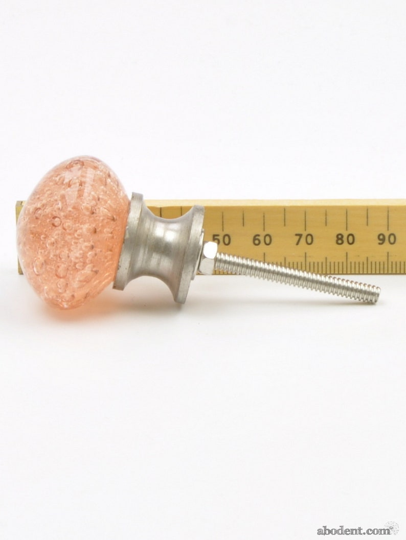Pretty Hand-Blown Ball Bubble Glass Knob Pull Handle For Cupboards Cabinets Doors Drawers Plus Fitting Hardware Kitchens Furniture