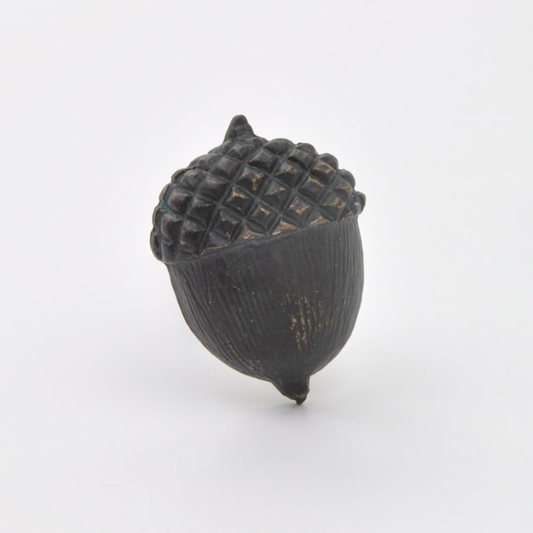 Black Metal Acorn Nut Squirrel Knob, Pull, Handle, for Cupboards, Doors, Cabinets, Drawers, Furniture, Kitchens (With Fitting Hardware)