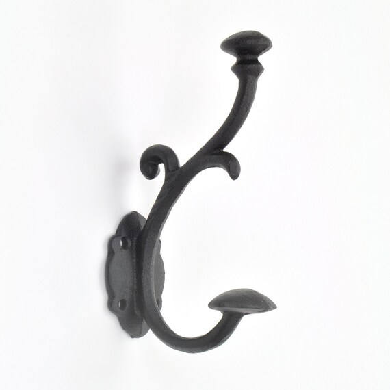 Large Classic Cast Iron Metal Coat Hook Hooks Wall Mounted Etsy