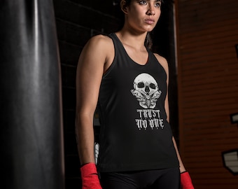 Trust No One Racerback Women's Tank