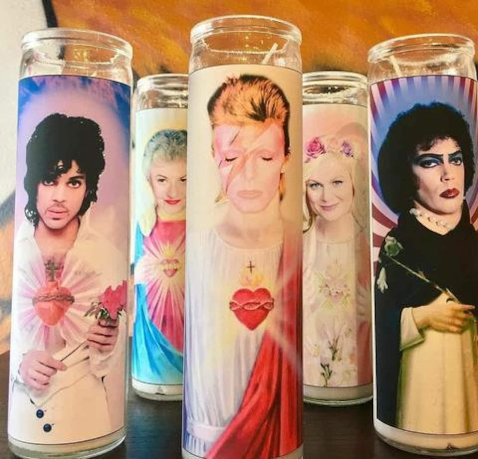 Celebrity Saint Candle - Etsy