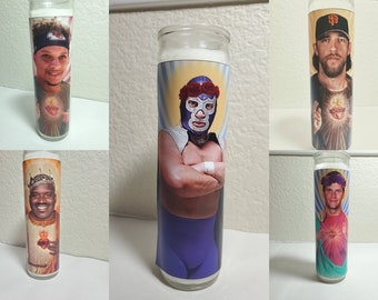 Athlete Saint Candle