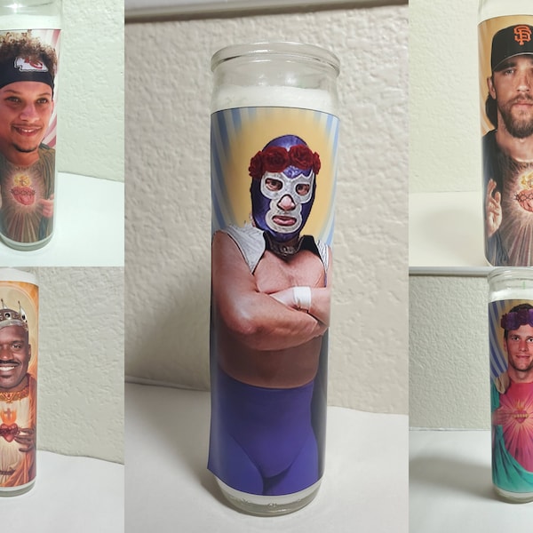 Saint Candle Template Etsy Saint Candle Template Etsy