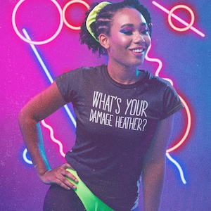 What&#39;s Your Damage Heather Women&#39;s T-Shirt