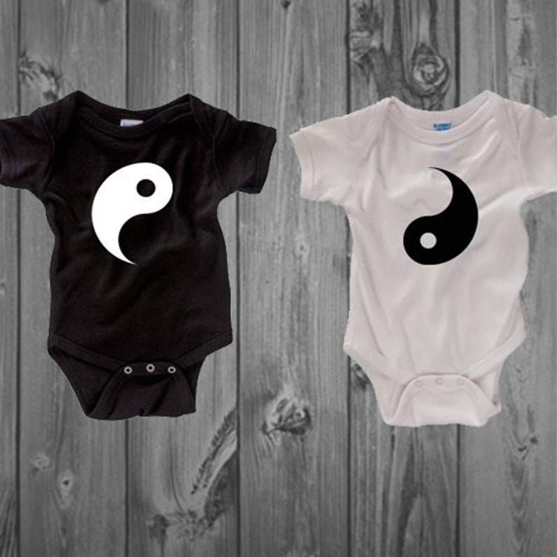 Yin /& Yang Baby Bodysuits