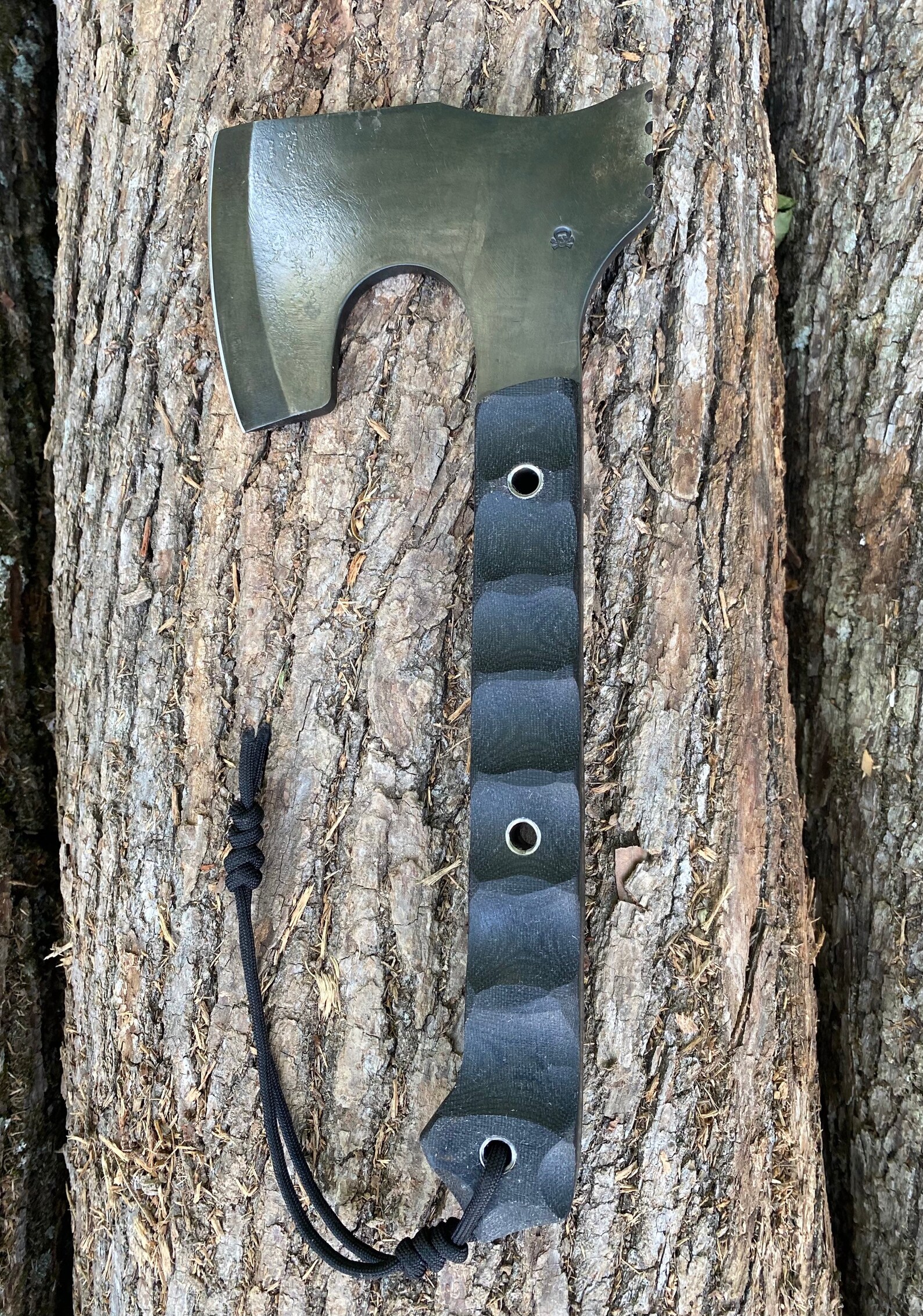 Tactical tomahawk The Beserker black micarta handles Etsy