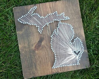 string and nail art christmas michigan string art decor state nail map home rustic custom sign 11x13 string art etsy string and nail art christmas michigan string art decor state nail map home rustic custom sign 11x13 string art etsy