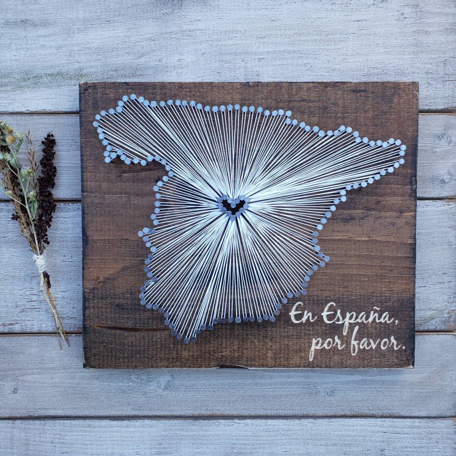 Spain String Art Sign Spain Wall Art Spain Nail Art Sign | Etsy