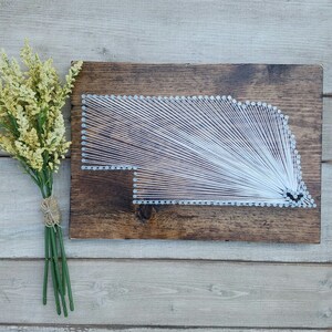 DIY Nebraska String Art Kit, State String Art Kit, Nebraska Nail Art ...