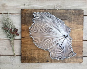 Tanzania String Art sign, Tanzania Wall Art, Tanzania Nail Art Sign, Tanzania Map Print, Custom Sign, Rustic Decor, Wood Wall Art, 11x13