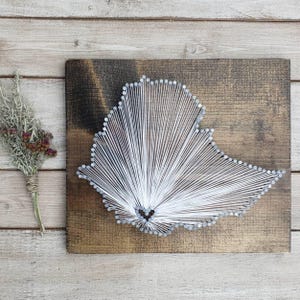 Ethiopia String Art Map, Rustic Wood Sign, Custom Location Gift