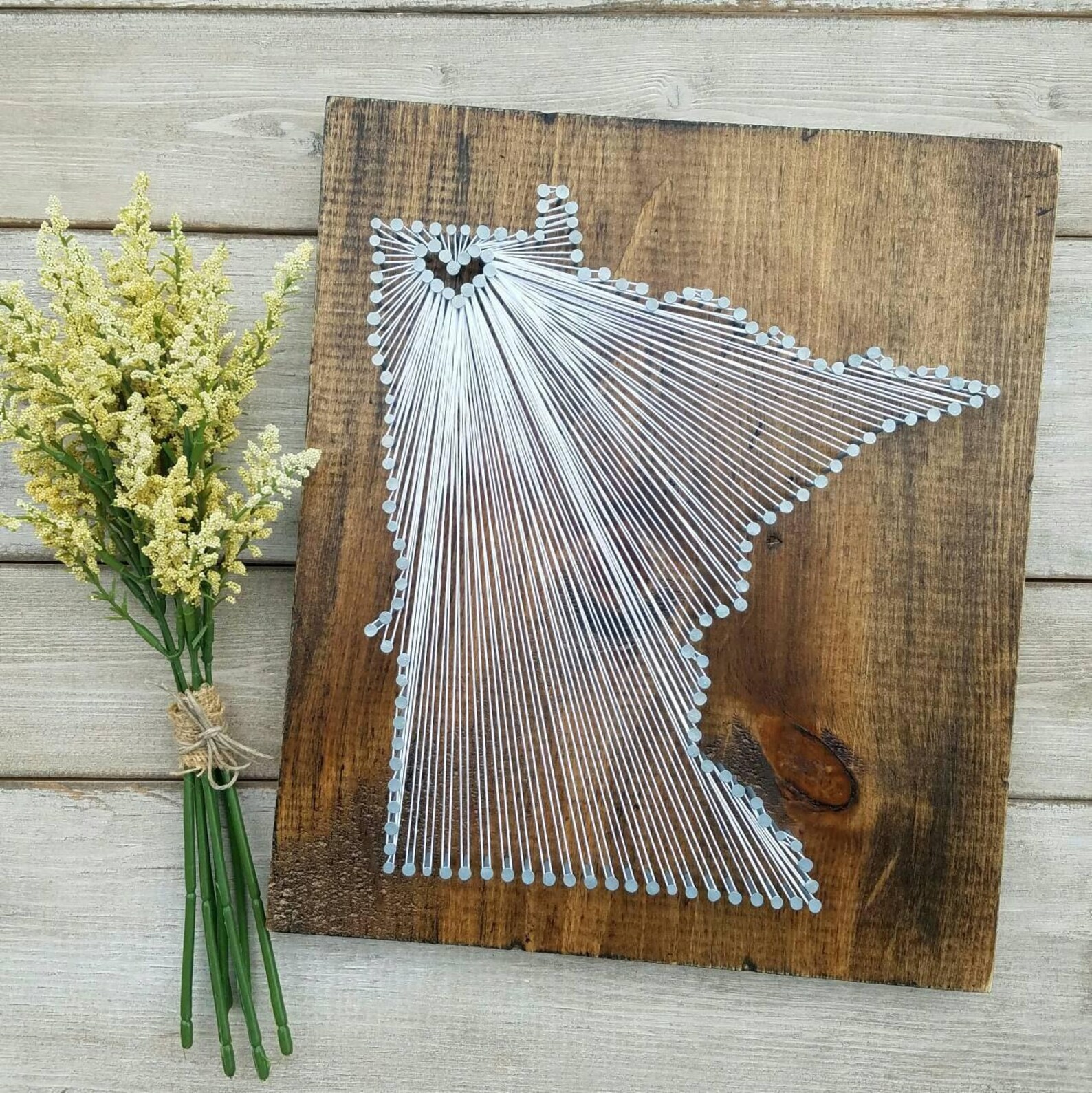 Minnesota String Art Pattern Minnesota String Art Map, Rustic Home Decor, Custom Location - Etsy