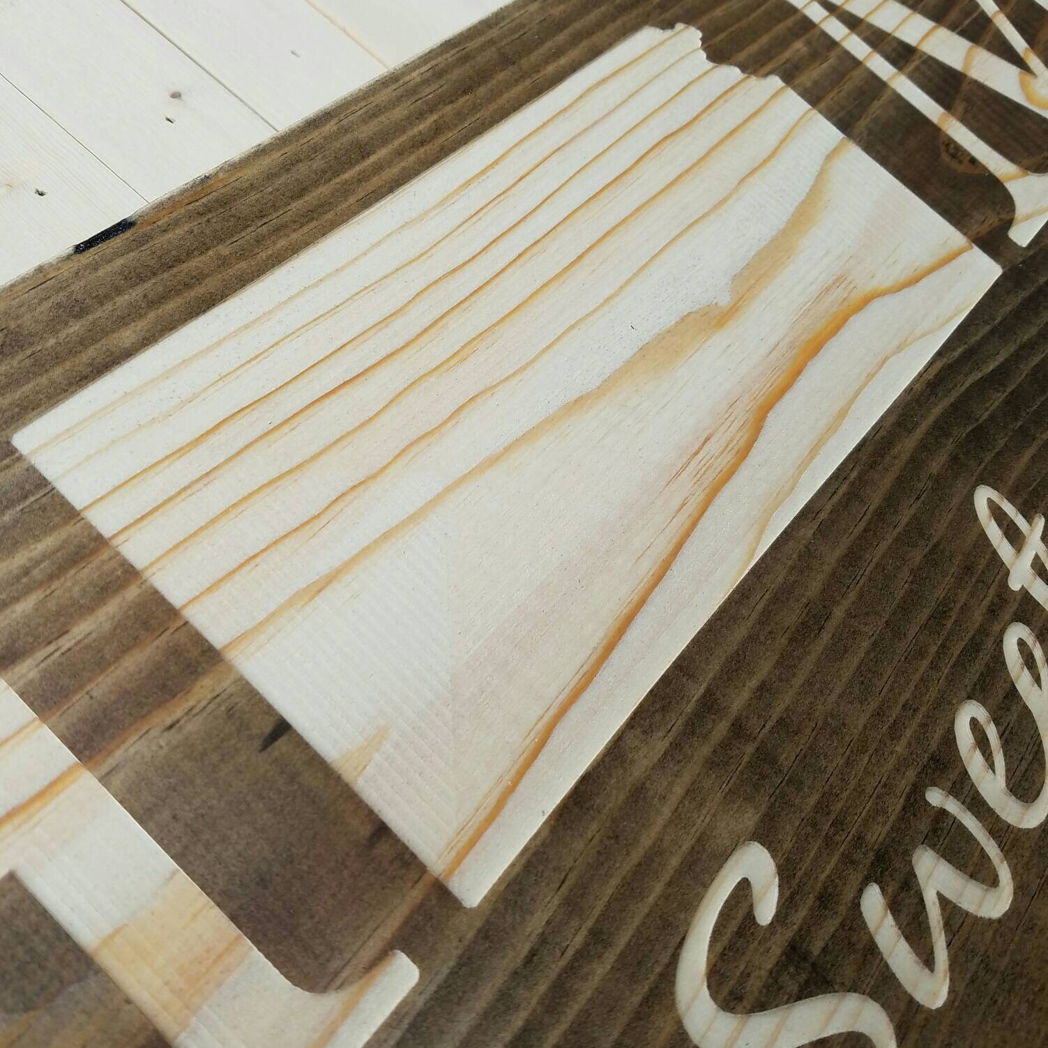 Kansas Home Sweet Home Kansas Sign Kansas Decor Kansas Etsy