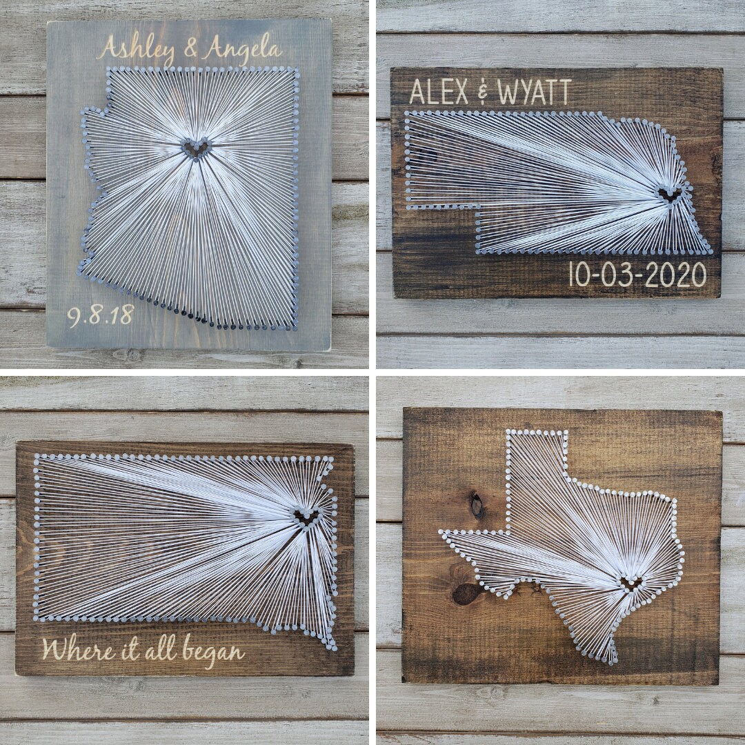 Nebraska String Art, Nebraska Decor, State String Art, Nebraska Nail ...
