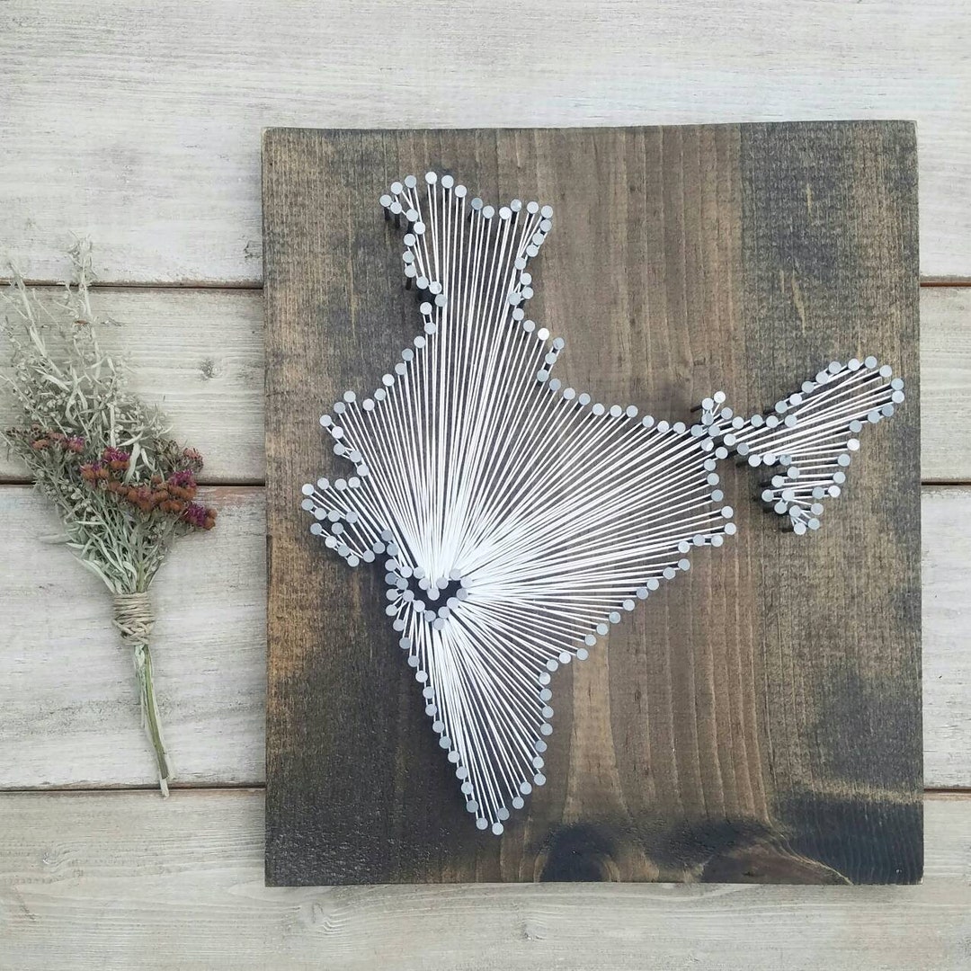 India String Art India Nail Art India Gift Rustic Decor Etsy
