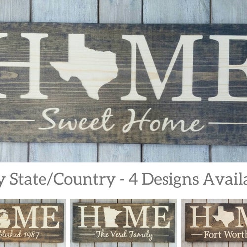 Texas Sign Home Sweet Decor Love - State Of Texas Home Decor Texas Sign Home Sweet Decor Love - State Of Texas Home Decor