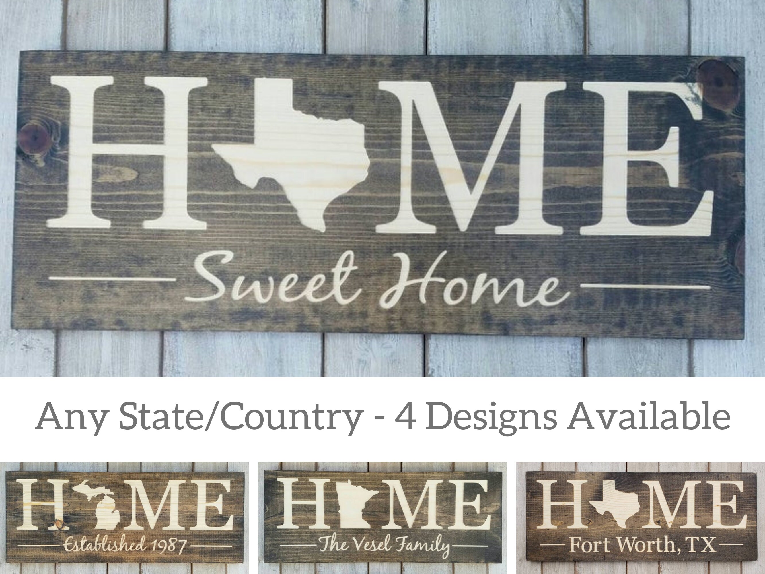 Texas Sign Home Sweet Home Texas Decor Texas Texas Love Etsy