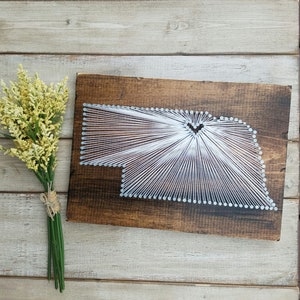 DIY Nebraska String Art Kit, State String Art Kit, Nebraska Nail Art ...