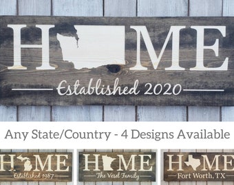 Washington Sign, Home Sweet Home, Washington Decor, Washington, Washington Love, Home Decor, Rustic Decor, Home Decor, 9x24