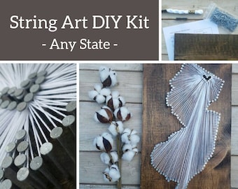 DIY New Jersey String Art Kit, State string Art Kit, New Jersey Sign, Custom sign, New Jersey Wall Art, Jersey Shore, New Jersey Decor, 9x13