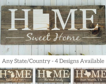 Utah Home Sweet Home, Utah Sign, Utah Decor, Utah, Utah Love, Utah Home Decor, Rustic Decor, Home Decor, State Art, 9x24