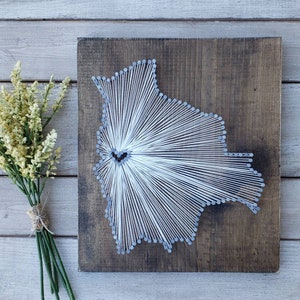 11x13 Wisconsin Nail Art Wisconsin String Art custom sign State string Art Wisconsin Decor Rustic Decor Wisconsin Gift Wisconsin Map