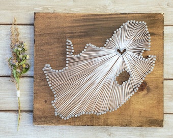 South Africa String Art sign, South Africa Wall Art, South Africa Nail Art Sign, South Africa Custom Sign, Rustic Decor Wood Wall Art, 13x11