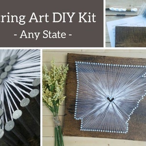 DIY Arkansas String Art Kit, State String Art Kit, Arkansas Nail Art ...