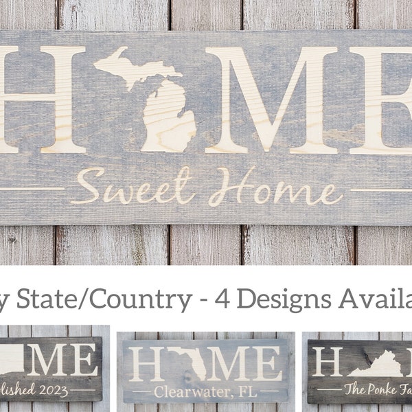 Michigan Home Sign Etsy