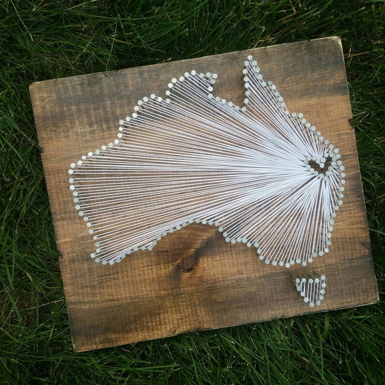 Australia String Art Decor Australia Decor Australia Nail Etsy