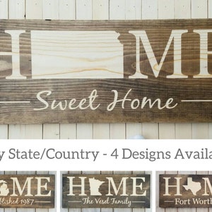 Kansas Home Sweet Home, Kansas State Sign, Kansas Decor, Kansas Gift, Kansas Home Decor, Rustic Decor, Home Decor, State Art, 9x24