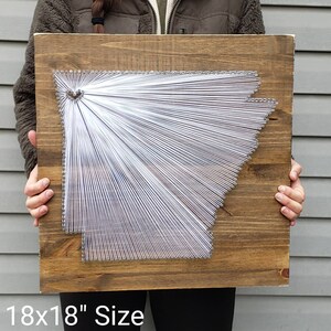 Arkansas String Art, Arkansas Decor, State String Art, Rustic Decor ...