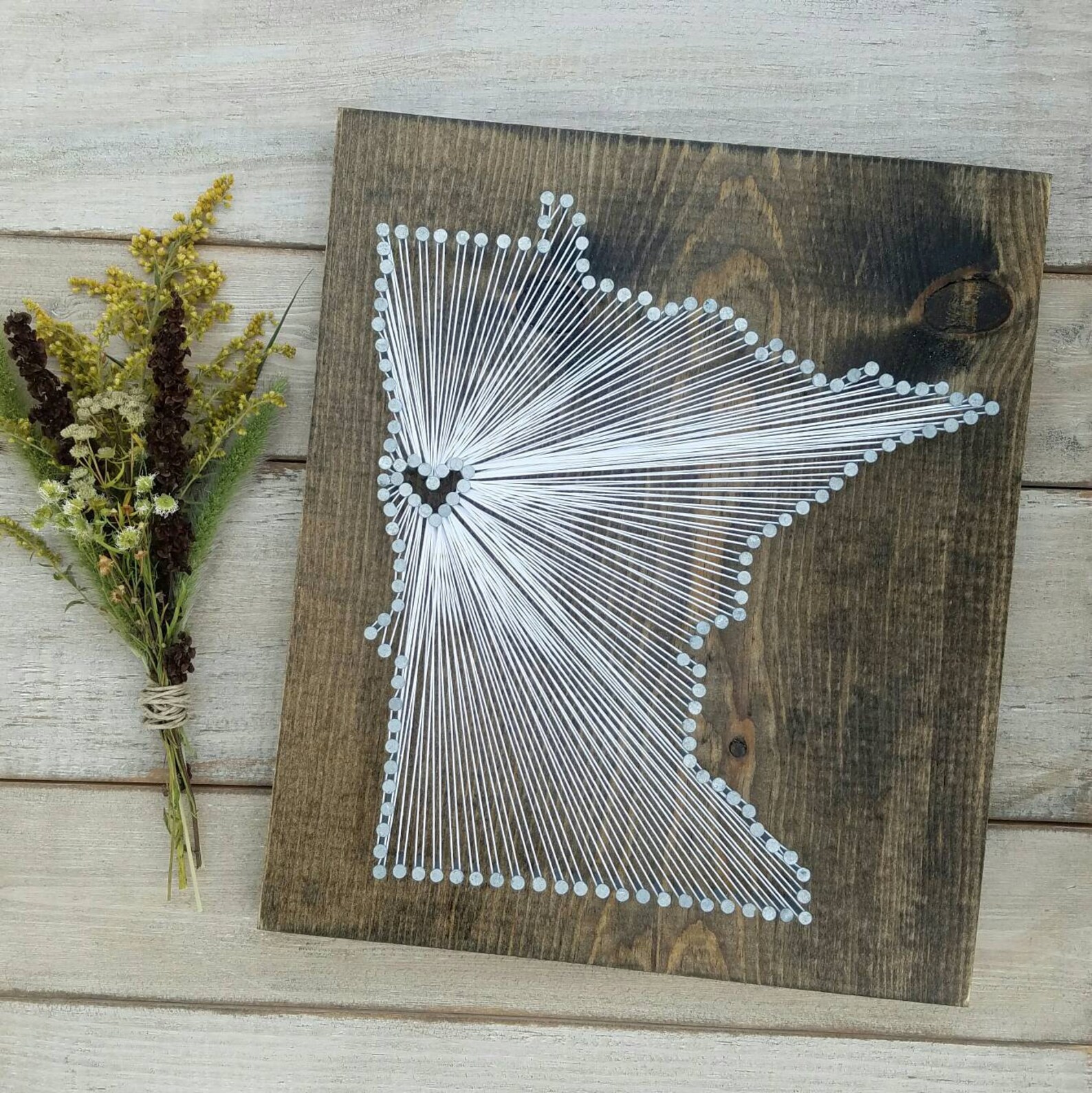 Minnesota String Art Minnesota Decor State String Art | Etsy