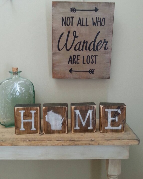 Rustic Wisconsin Blocks, reversible