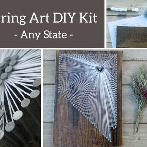 DIY Nevada String Art Kit, Custom State Sign, Home Decor