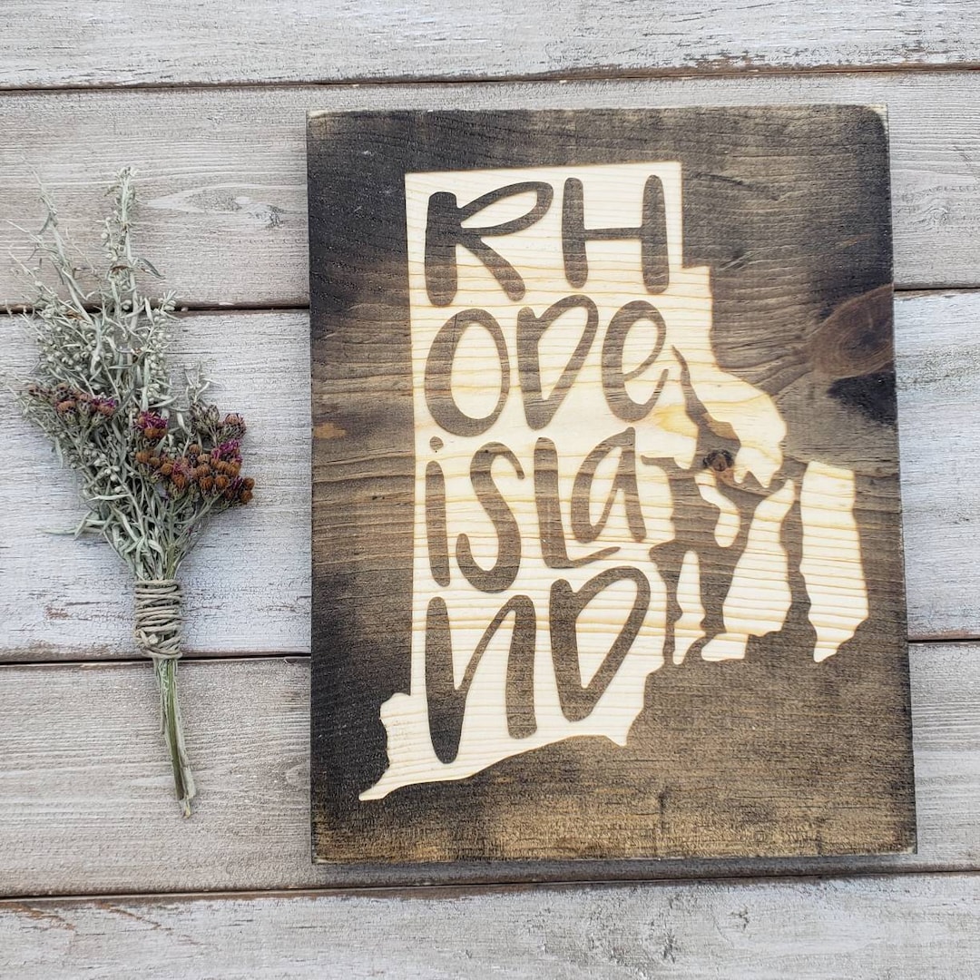 Rhode Island Sign, Rhode Island Decor, Rhode Island, Rhode Island Love