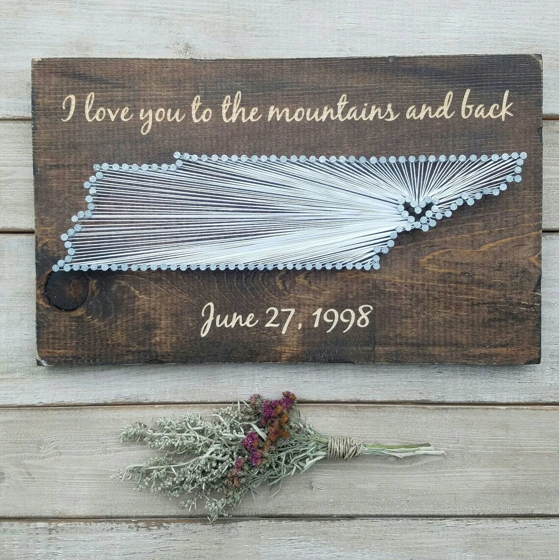 Tennessee String Art Tennessee Decor State String Art - Etsy
