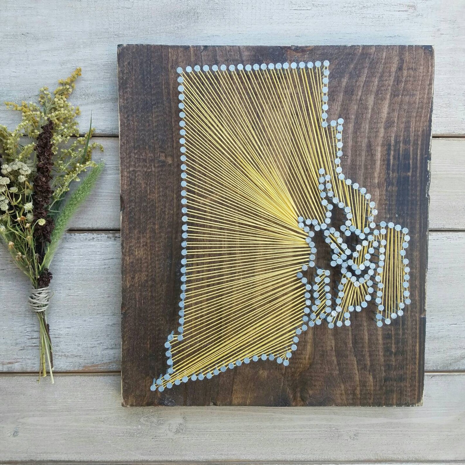 Rhode Island String Art Rhode Island Decor State String Art Etsy
